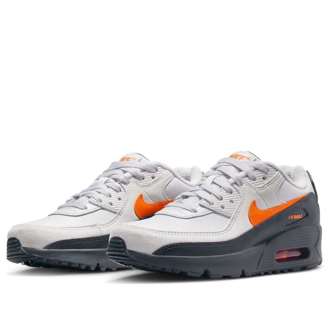 (GS) Nike Air Max 90 SE 'Vast Grey Safety Orange' IF2623-003