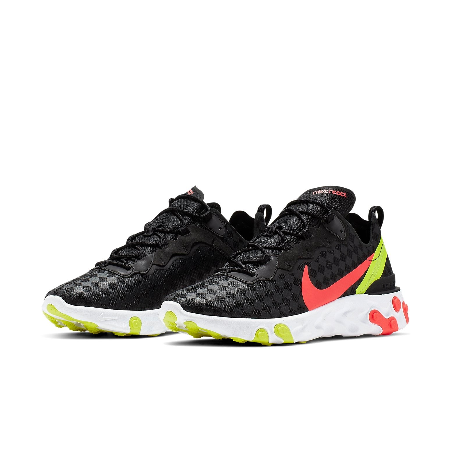 Nike React Element 55 'Black Crimson Volt' CJ0782-001