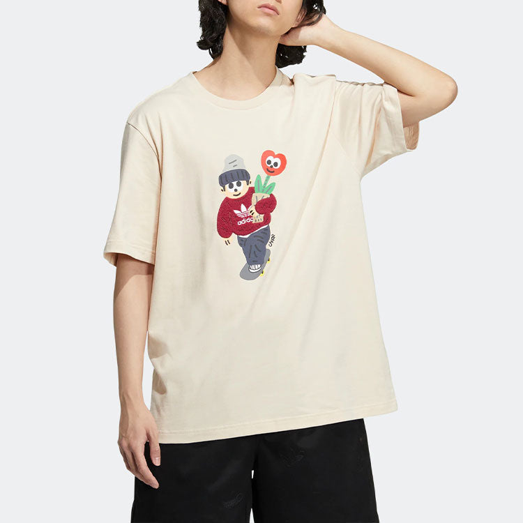 adidas Originals x Charr Morita Crossover Valentine's Day Tee 'Cream White' HR3474
