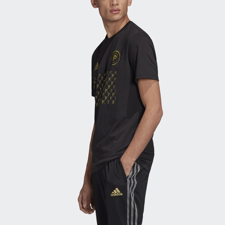 adidas Pp Gra Tee Soccer/Football Sports Training Short Sleeve Black FI0714