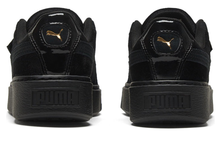 (WMNS) PUMA Platform Velvet 'Black Gold' 373935-01