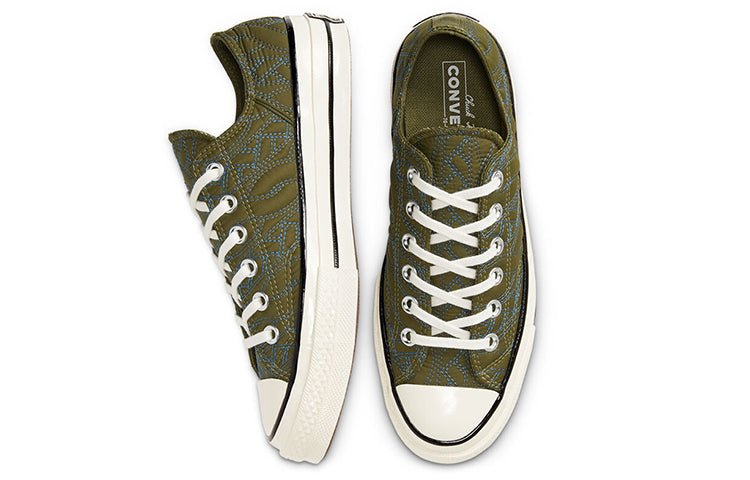 (WMNS) Converse Chuck 70 Low 'Runway Cable - Dark Moss' 568679C