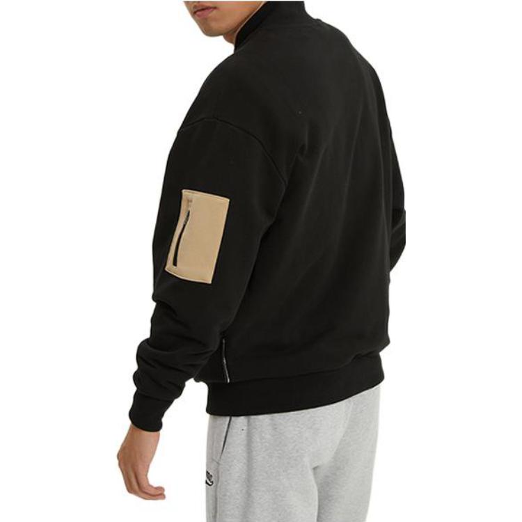 PUMA Logo Baseball Jacket 'Black' 536788-01