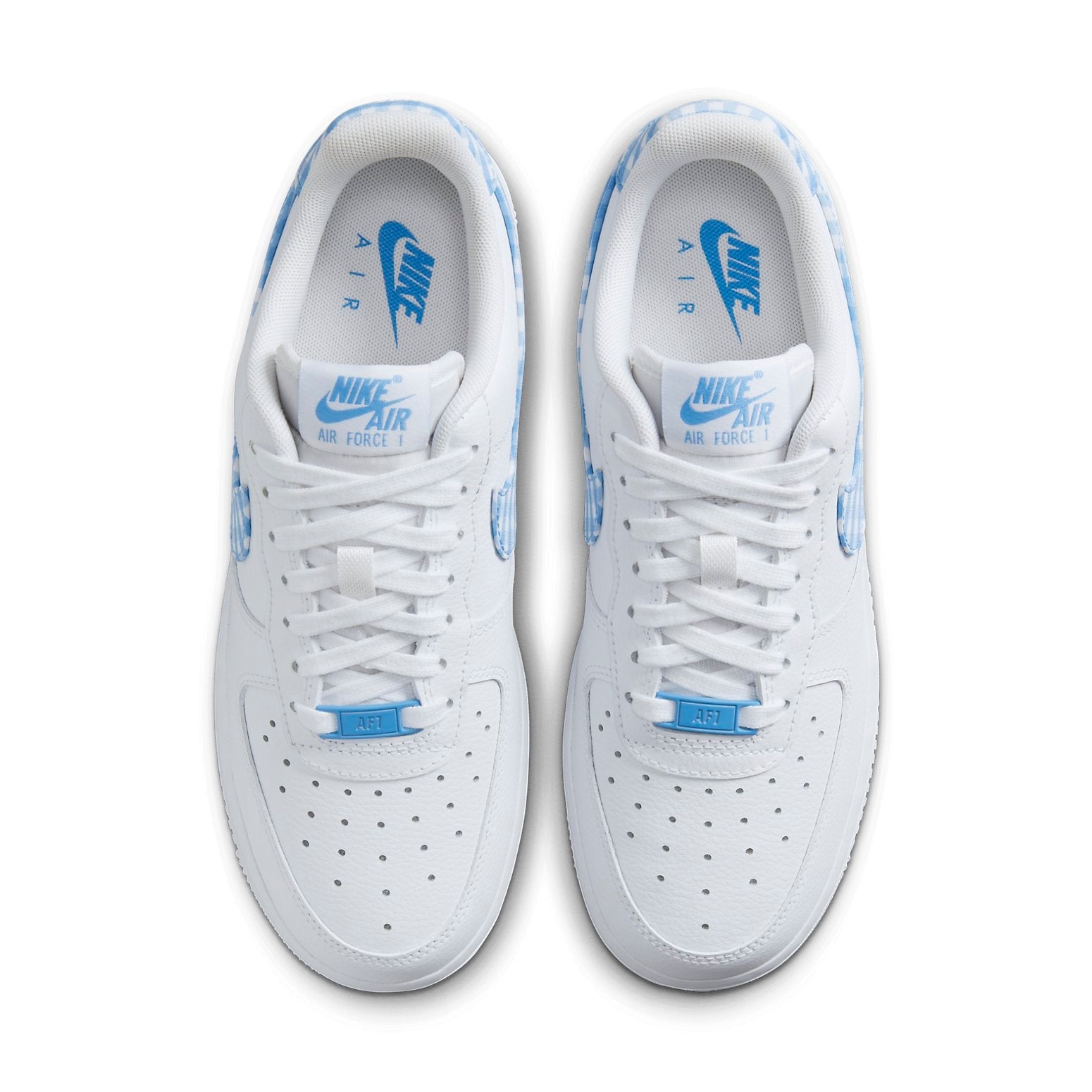 (WMNS) Nike Air Force 1 Low 'University Blue Gingham Plaids' DZ2784-100
