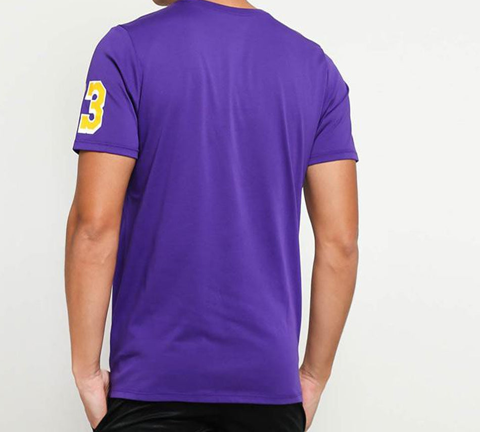 Nike NBA Los Angeles Lakers LeBron James Sports Short Sleeve Purple AH0078-551