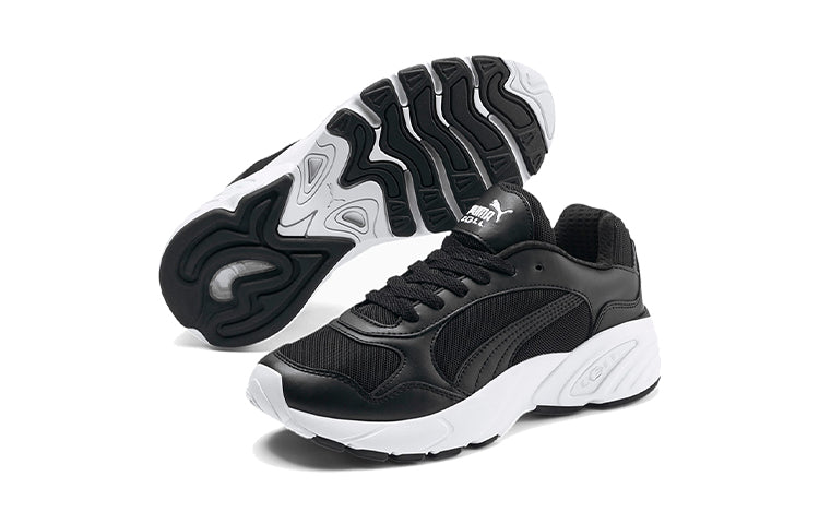 (GS) PUMA Cell Viper Low Top Running Shoes Black/White 369693-04