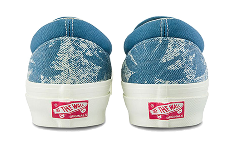 Vans OG Classic Slip-On LX 'Palm Acid Wash Summer Leaf - Navy' VN0A45JK4KT