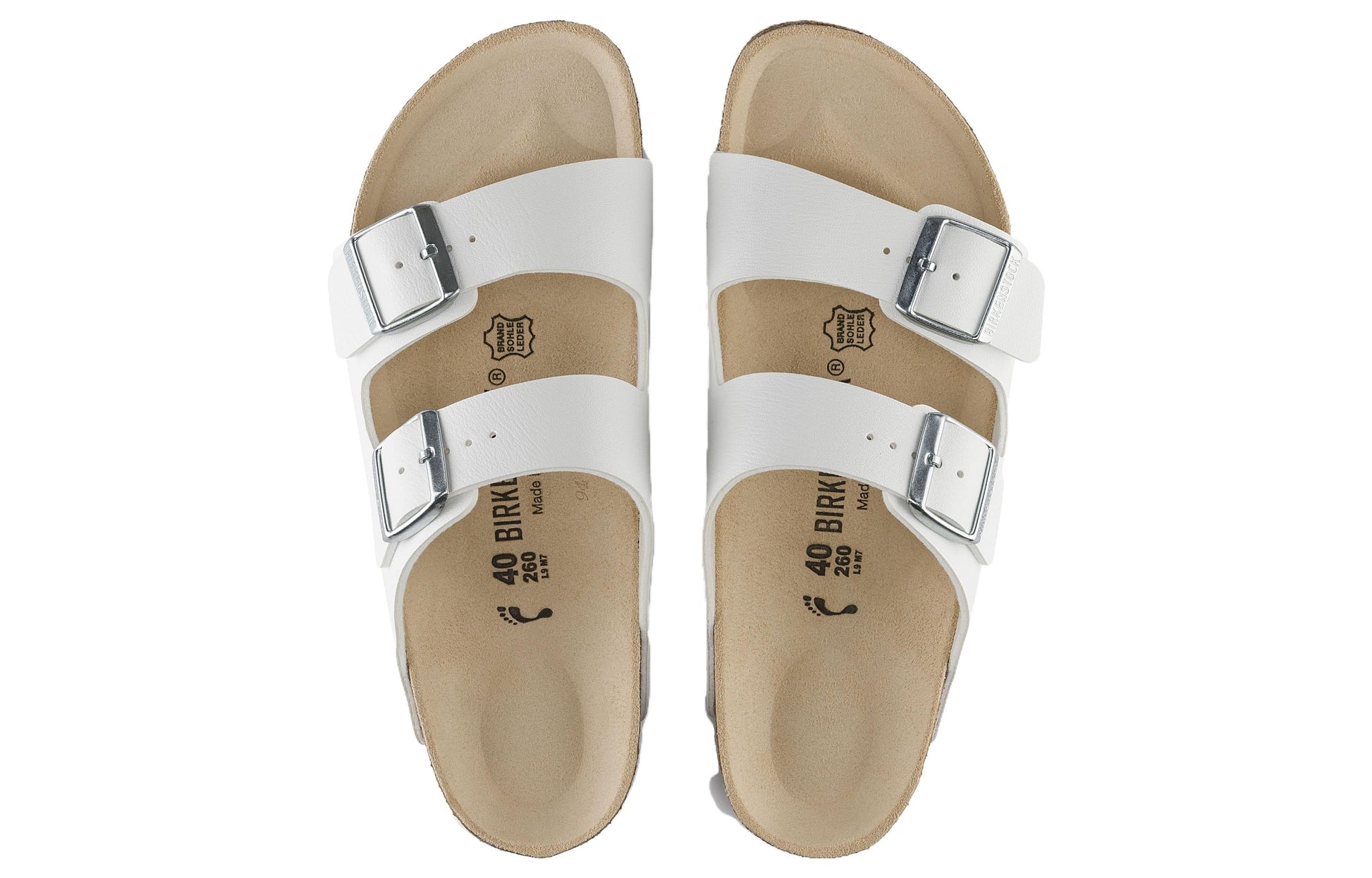 Birkenstock Arizona Birko Flor Narrow Fit 'White' 0051733