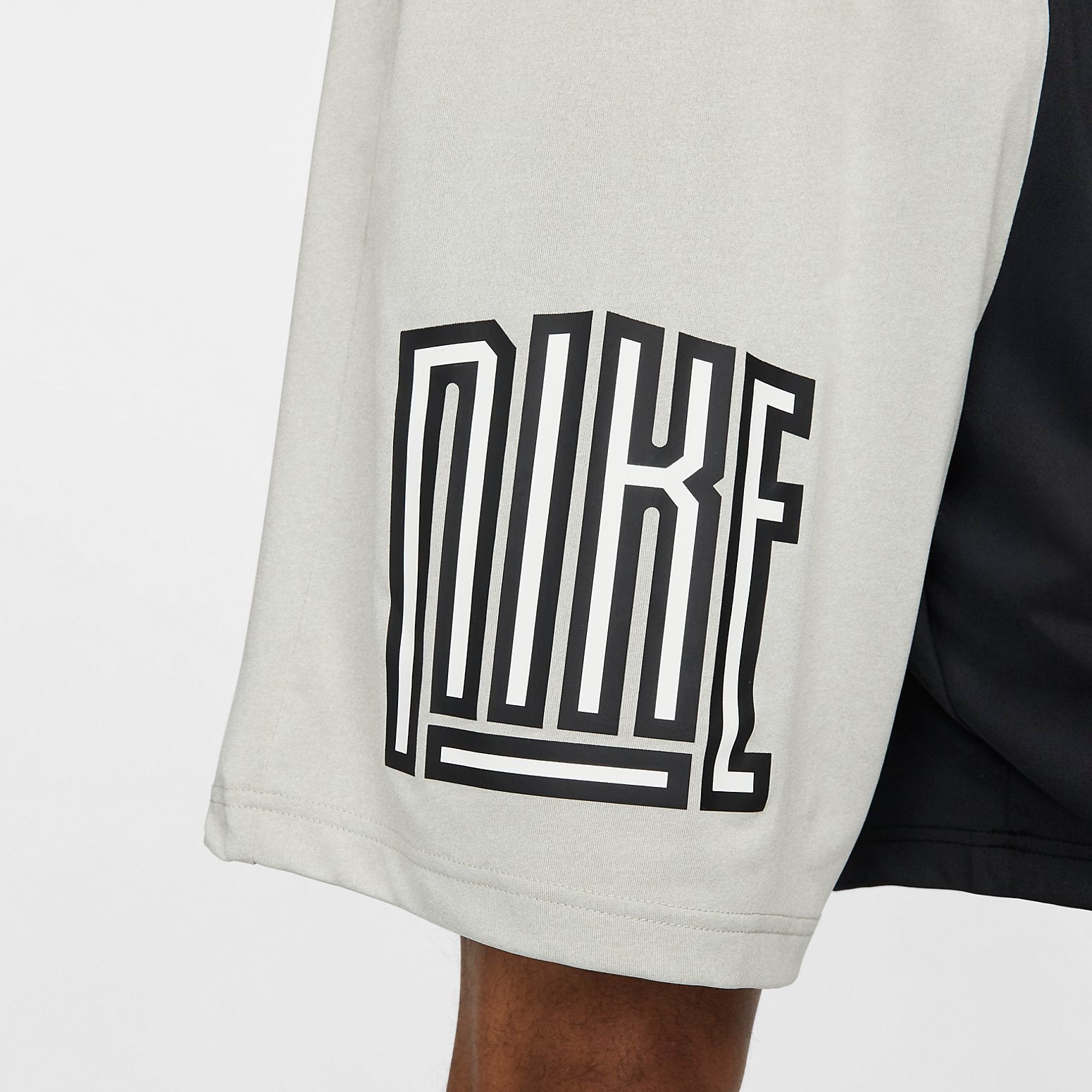 Nike Dri-FIT Basketball Shorts 'Grey White Black' DH7164-052