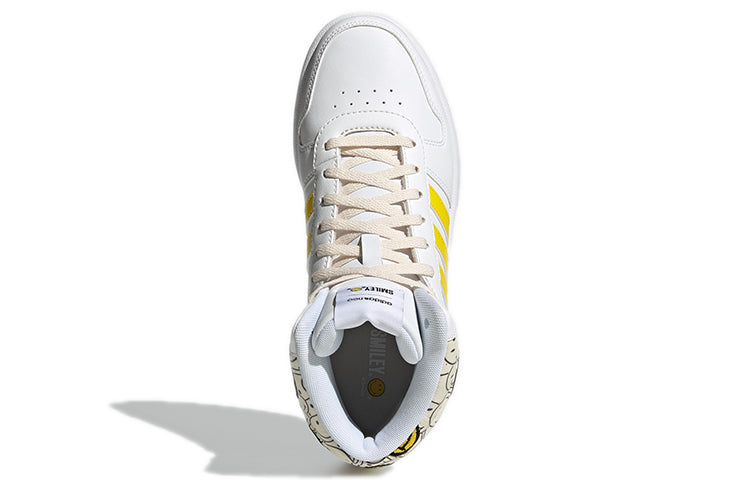 (WMNS) adidas Hoops 2.0 Mid Shoes 'White Solar Yellow' GY7617