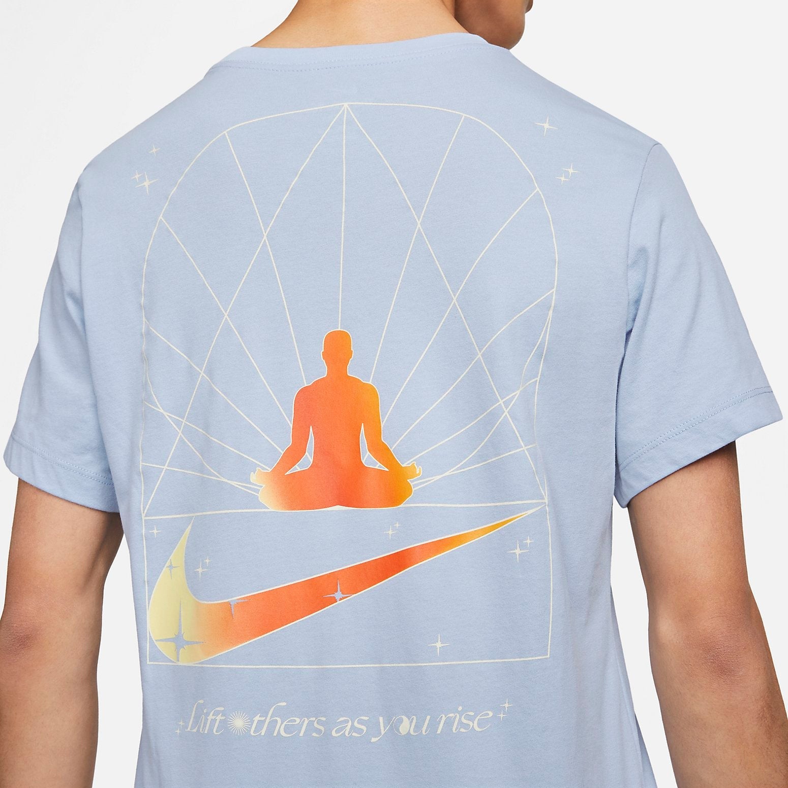 Nike Yoga T-Shirt 'Blue' DZ2650-479
