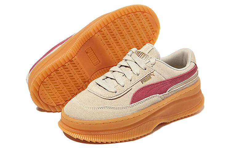 (WMNS) PUMA Deva Suede Casual Sneakers Red/Brown 372423-10