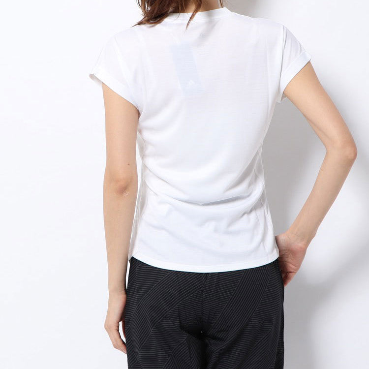 (WMNS) adidas Training Sports Round Neck Short Sleeve 'White' EB4501