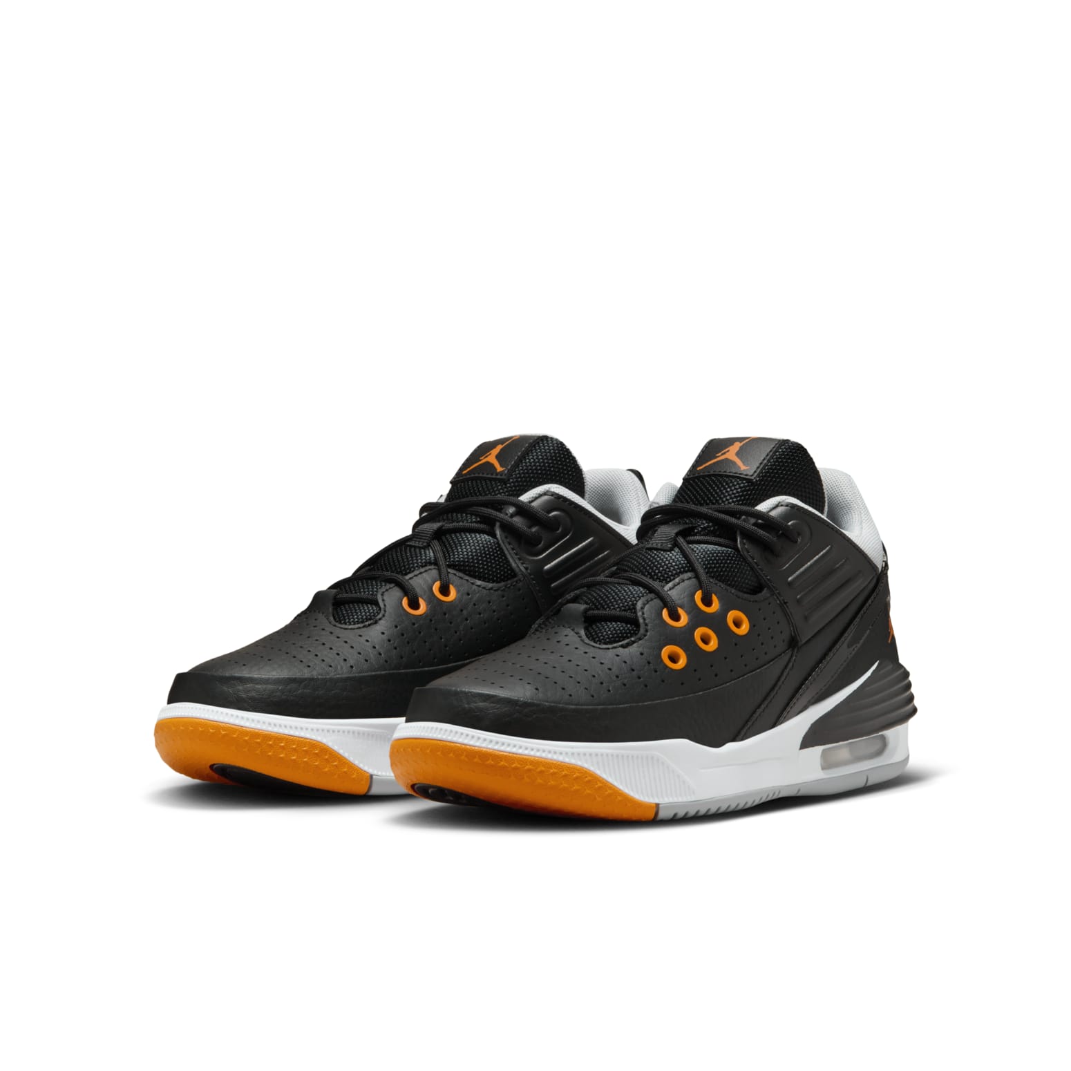 (GS) Air Jordan Max Aura 5 'Black Wolf Grey Magma Orange' DZ4352-008