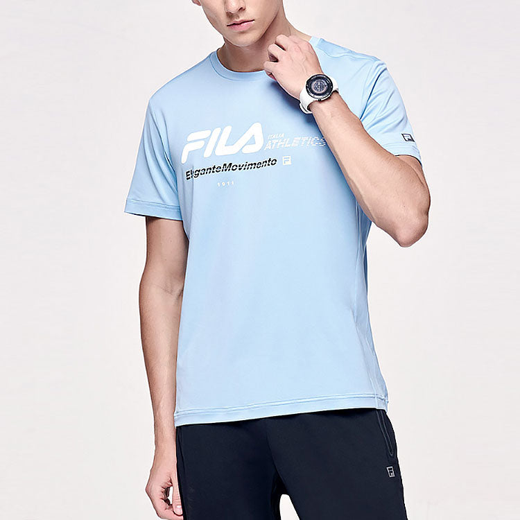 FILA Elastic Sports Short Sleeve Sky Blue A11M122102F-LB