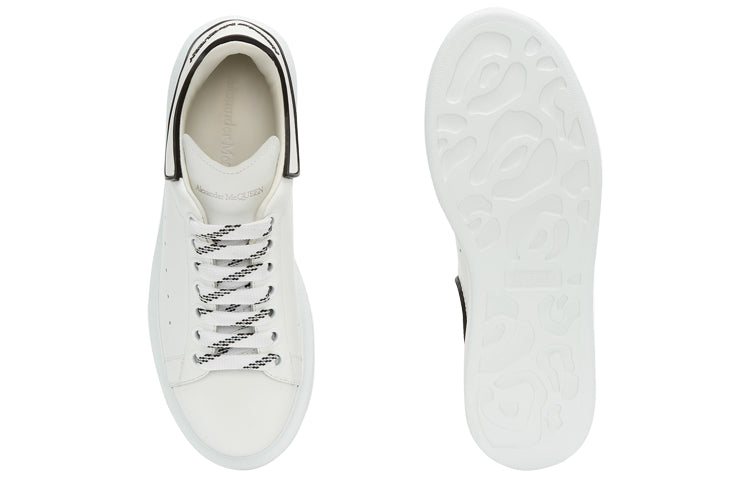 (WMNS) Alexander McQueen Oversized Sneaker 'White Black' 621056WHXMT9074