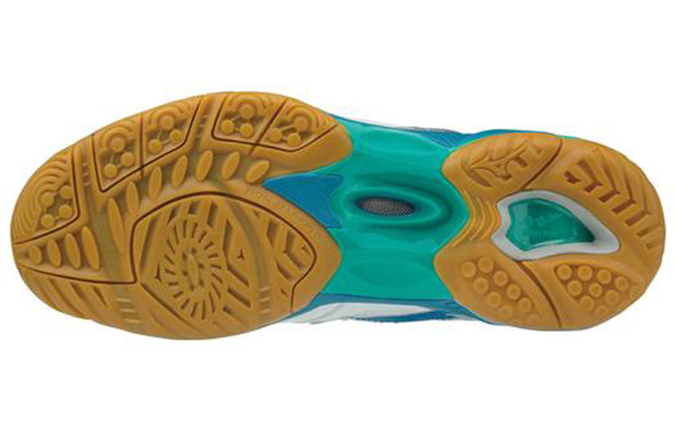 (WMNS) Mizuno Wave Artemis 4 Mid 'White Green Blue' V1GC185836