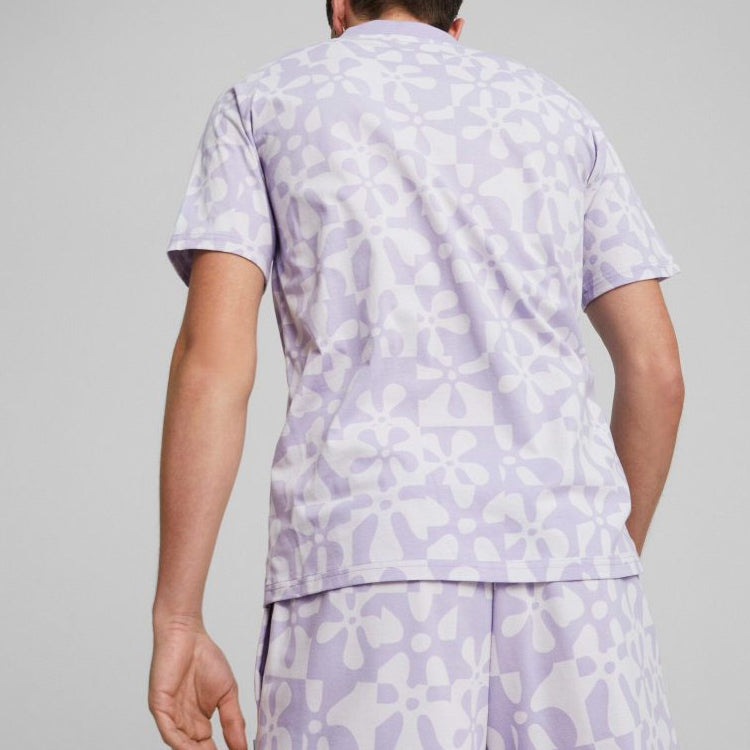 PUMA x Spongebob Printed Polo Shirt 'Purple' 620688-25