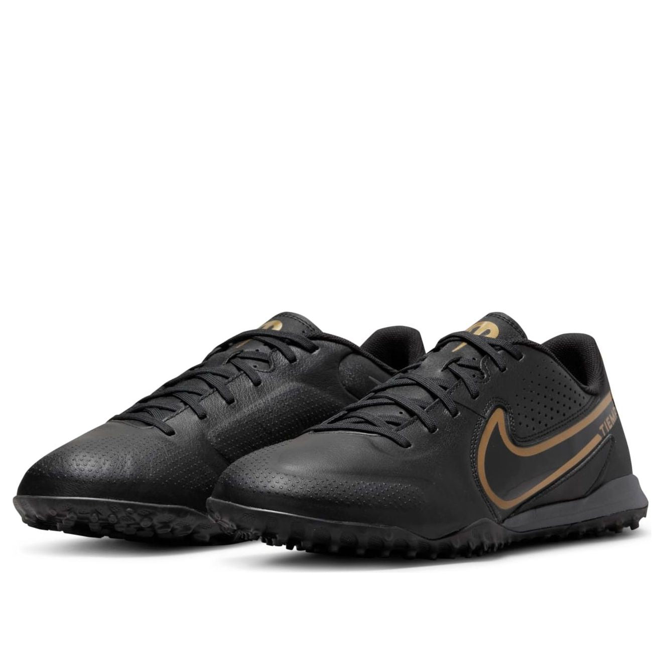 Nike Tiempo Legend 9 Academy TF 'Black Metallic Gold' DA1191-007