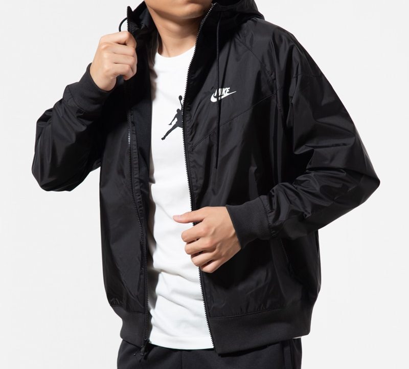 Nike Outdoor Sports Zipper Windproof Casual Jacket Black AR2192-010