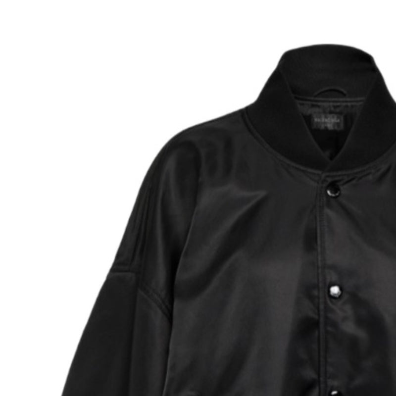 (WMNS) Balenciaga Paris Varsity Jacket 'Black' 768924TNO271000