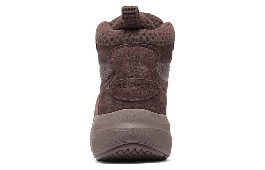 (WMNS) Skechers Athletic Casual Boots 'Dark Brown' 144523-RUST