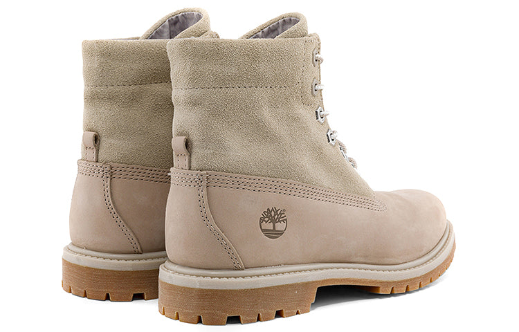 (WMNS) Timberland Roll Top Boots Basic 'Beige with Light Grey' A44T8W