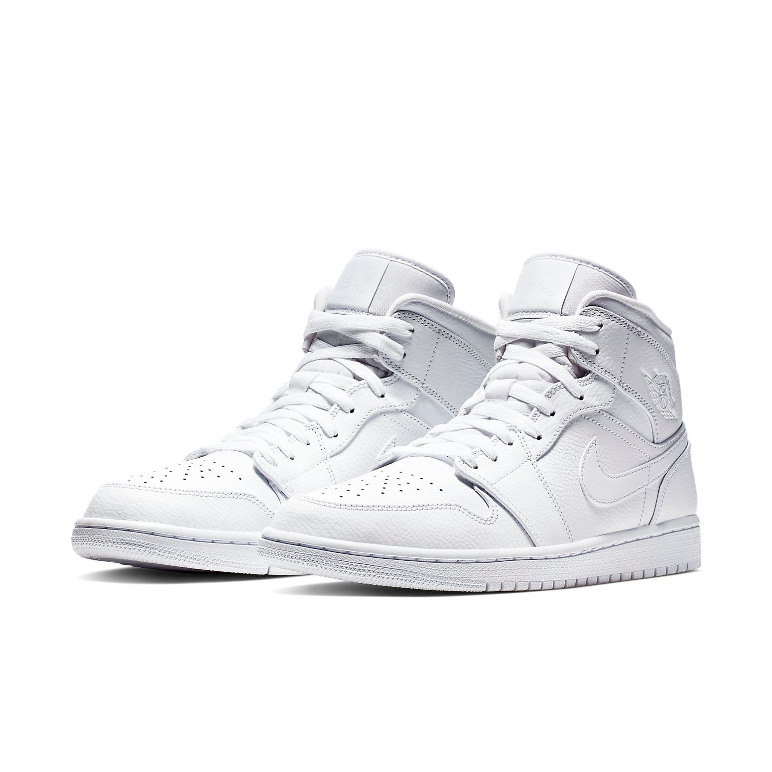 Air Jordan 1 Mid 'Triple White 2019' 554724-129