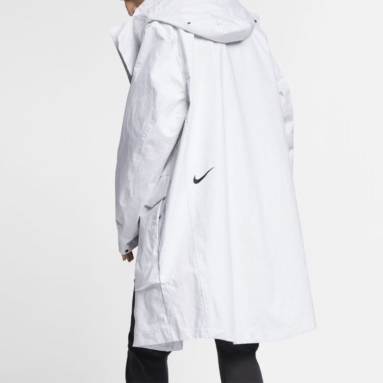 Nike Sports Stay Warm Woven Hooded Jacket Windproof Windbreaker White AR1543-121