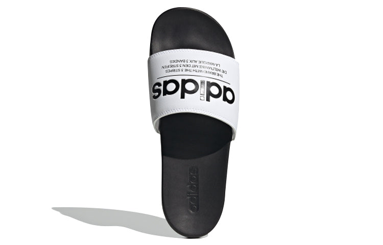 adidas neo Adilette Comport 'Black White' FX4287