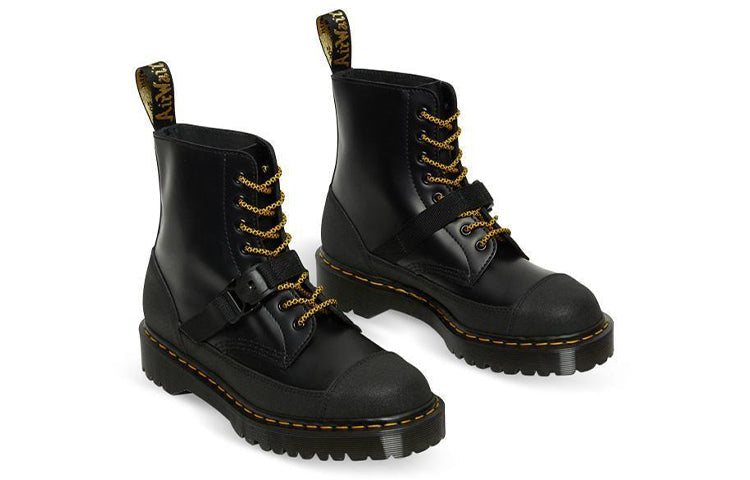 Dr.Martens 1460 Bex Tech Made in England Leather Lace Up Boots 'Black' 26881001