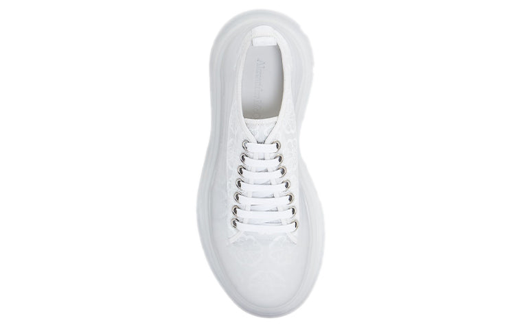 (WMNS) Alexander McQueen Tread Slick Lace Up 'White Transparent' 658085W4Q329337