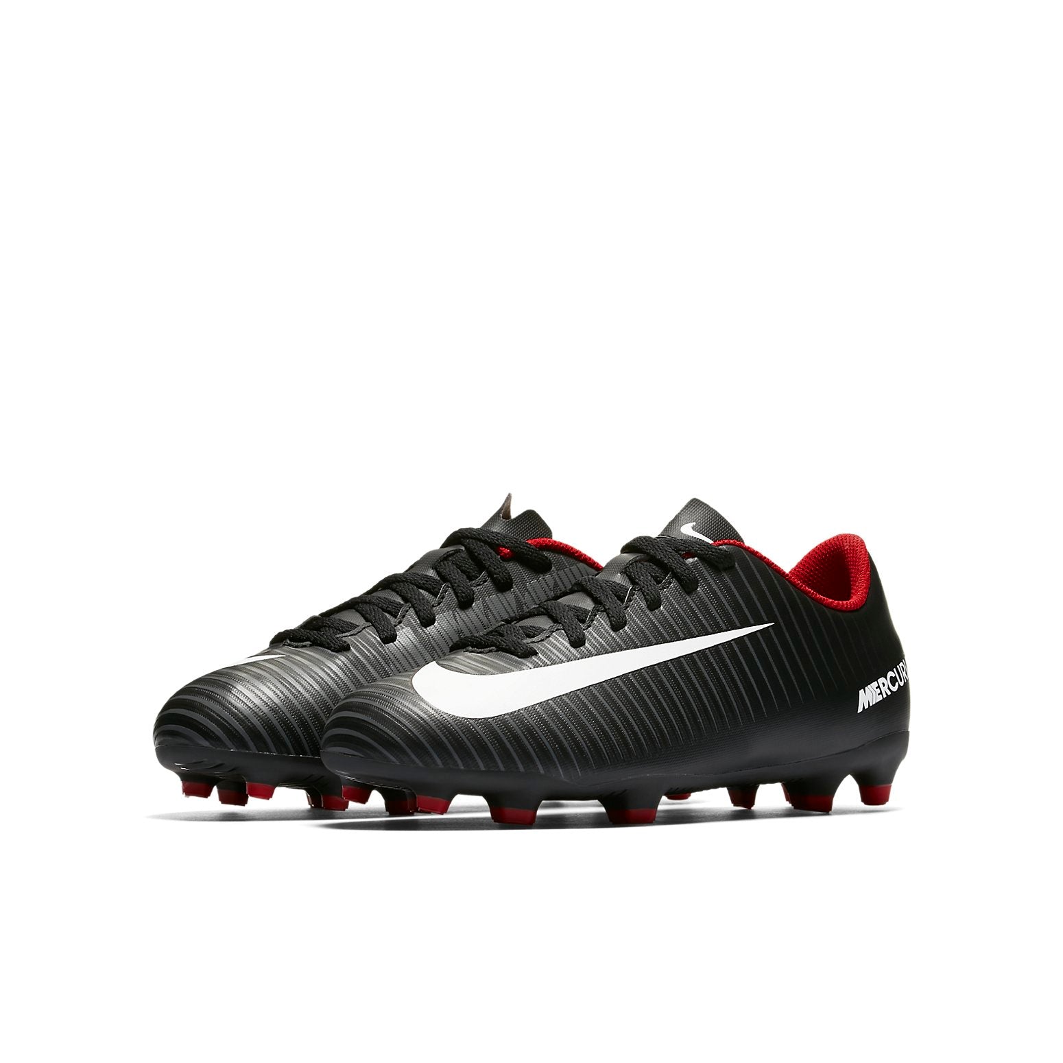 (GS) Nike JR Mercurial Vortex 3 FG 'Black White' 831952-002