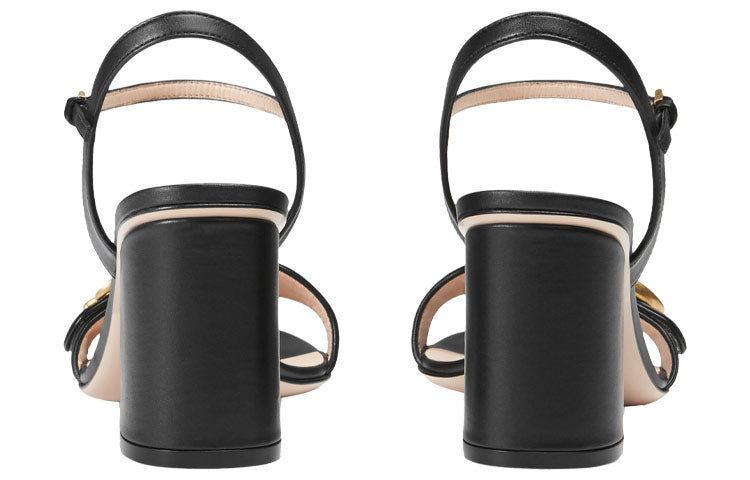 (WMNS) Gucci G Heel Sandals 'Black' 453379-A3N00-1000