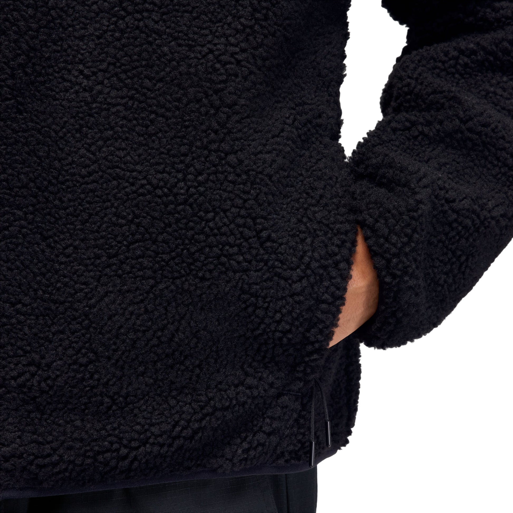 Air Jordan Flight Mountainside Faux Fur Jacket 'Black White' HV0778-010