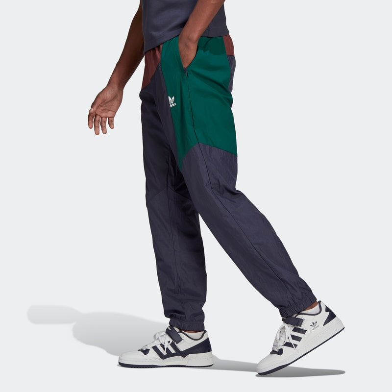 Men's adidas originals Bld Cb Tp Shadow Logo Splicing Bundle Feet Sports Pants/Trousers/Joggers Autumn Navy Blue HC4501