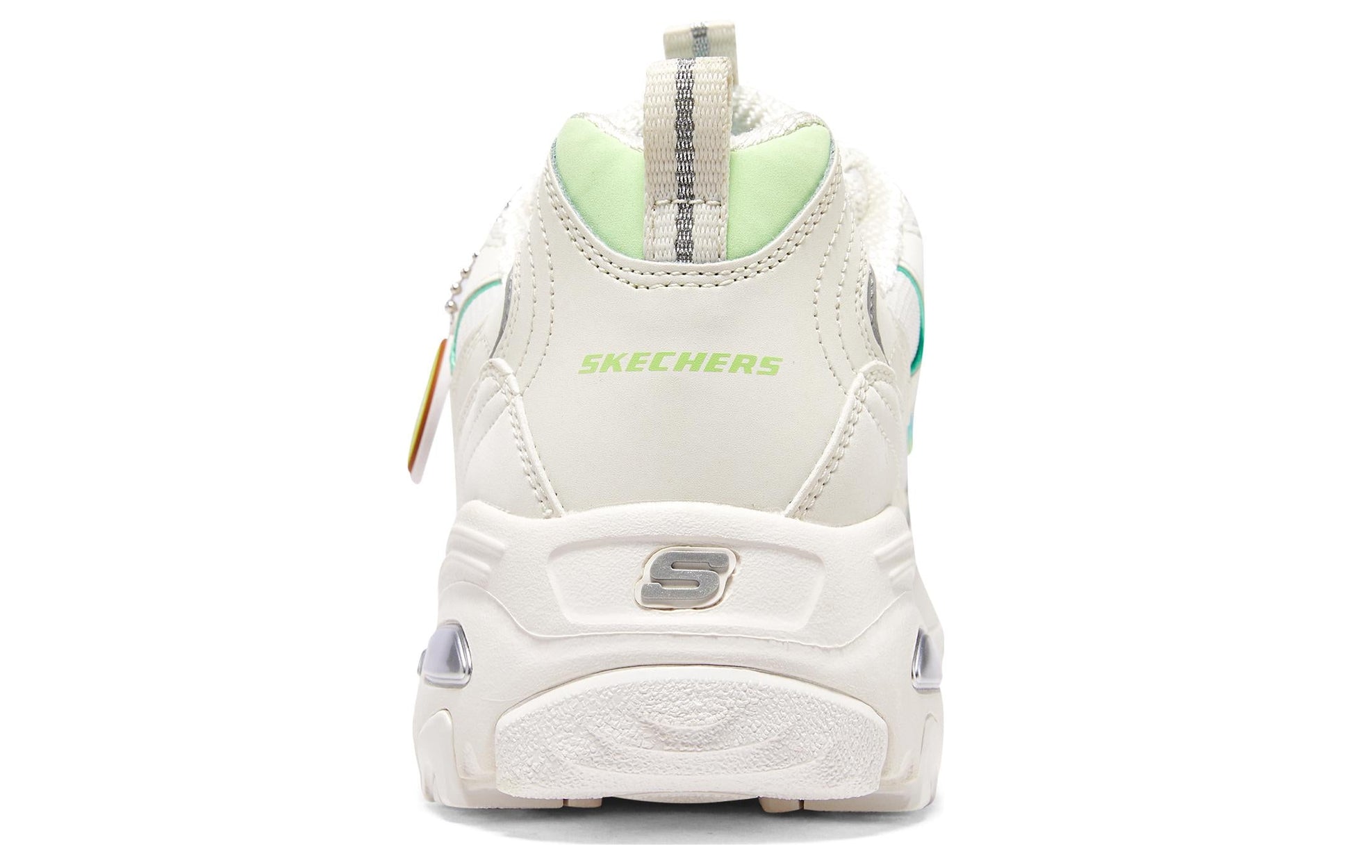 (WMNS) Skechers D'Lites 1.0 Shoes 'Cream White Green' 896187-OWGN