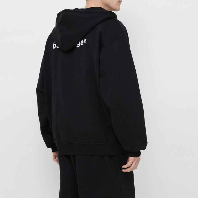 Men's Balenciaga SS21 Zipper Long Sleeves Jacket Black 641659TIV551070