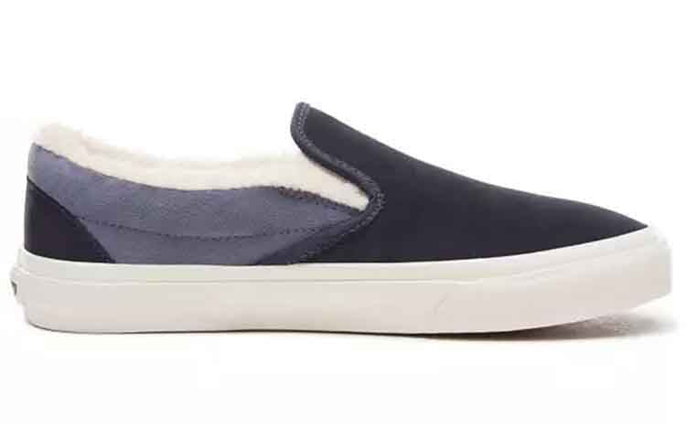 Vans Suede And Sherpa Classic Slip-On 'Blue White' VN0A38F7UM1