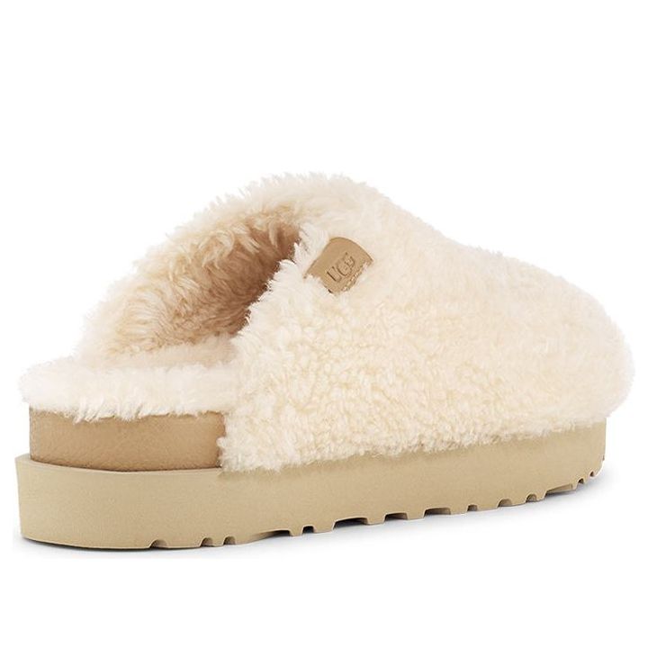 (WMNS) UGG Fuzz Sugar Slide 'Natural' 1121634-NAT