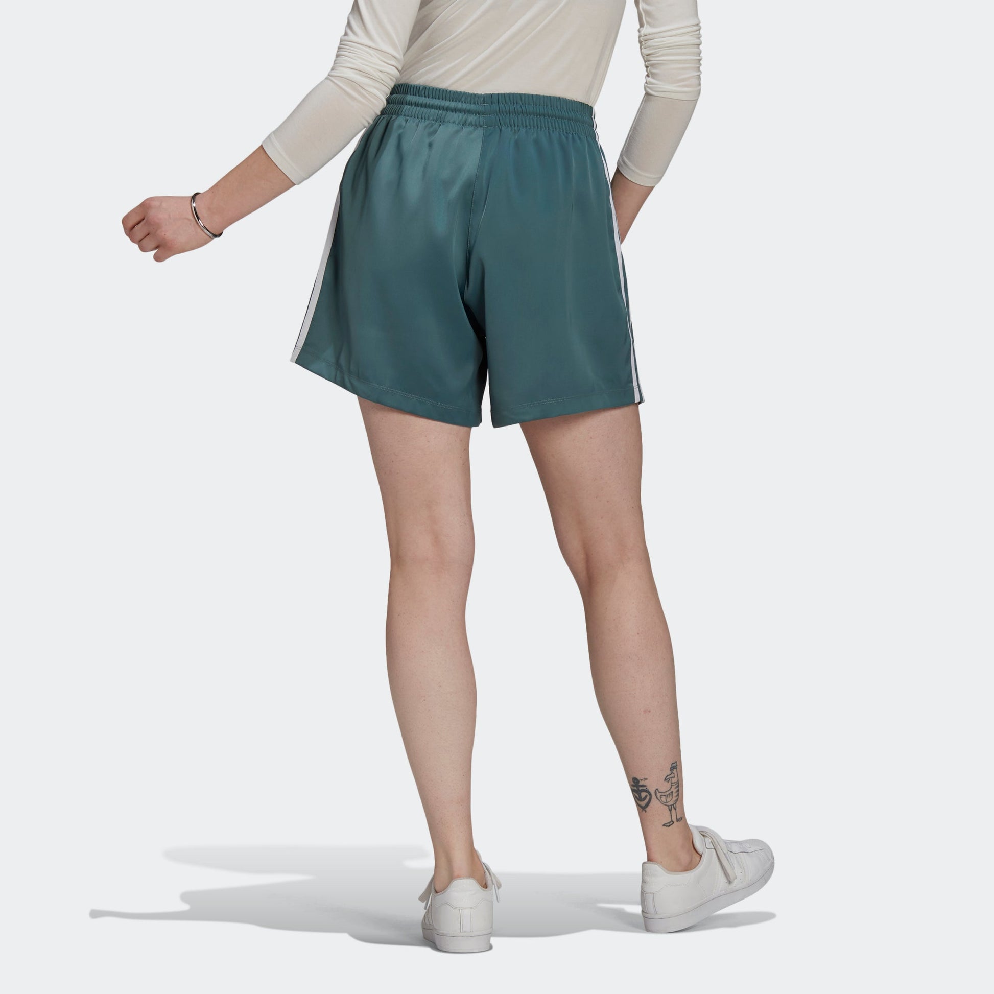 (WMNS) adidas Adicolor Classic Satin Shorts 'Hazy Emerald' GN2775