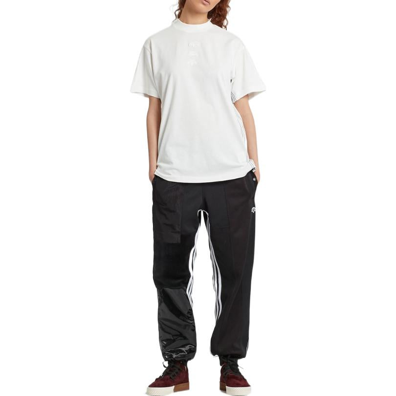 adidas originals x alexander wang Crossover Solid Color Logo Casual Short Sleeve White T-Shirt CD0909