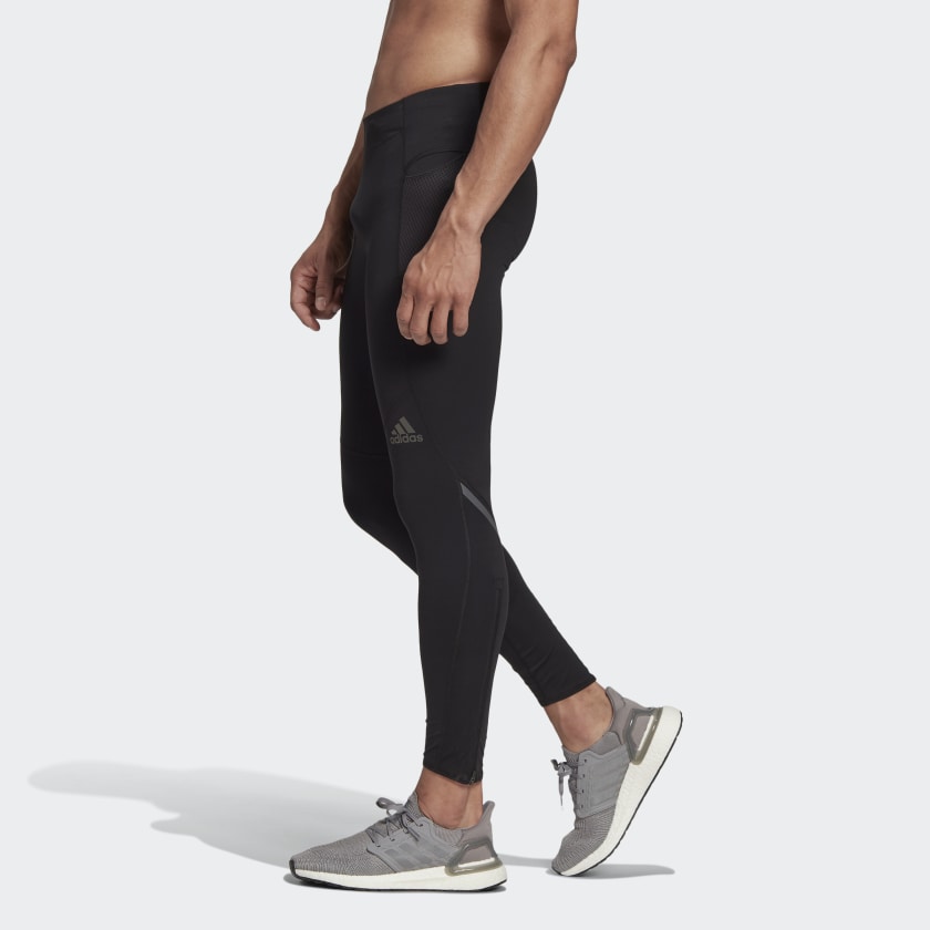adidas Tight Running Training Sports gym pants Black FM7630