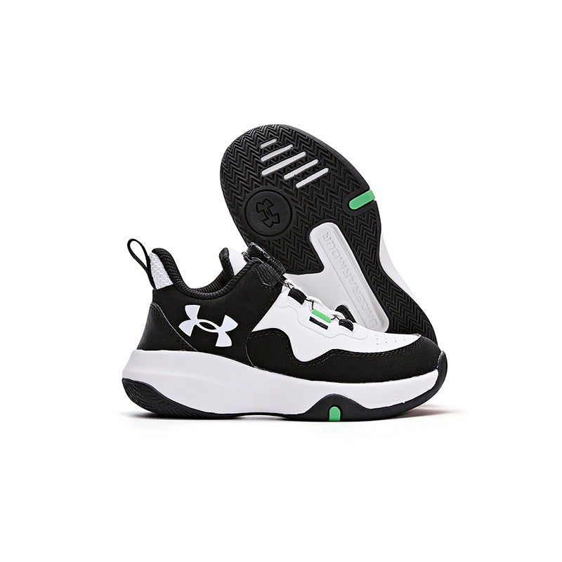 (GS) Under Armour Sportswear Sneakers 'Black White' 2342202-100
