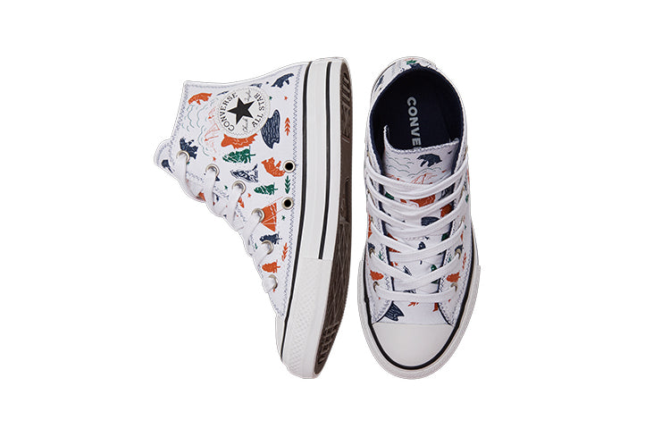 (GS) Converse Chuck Taylor All Star White/Orange 672439C