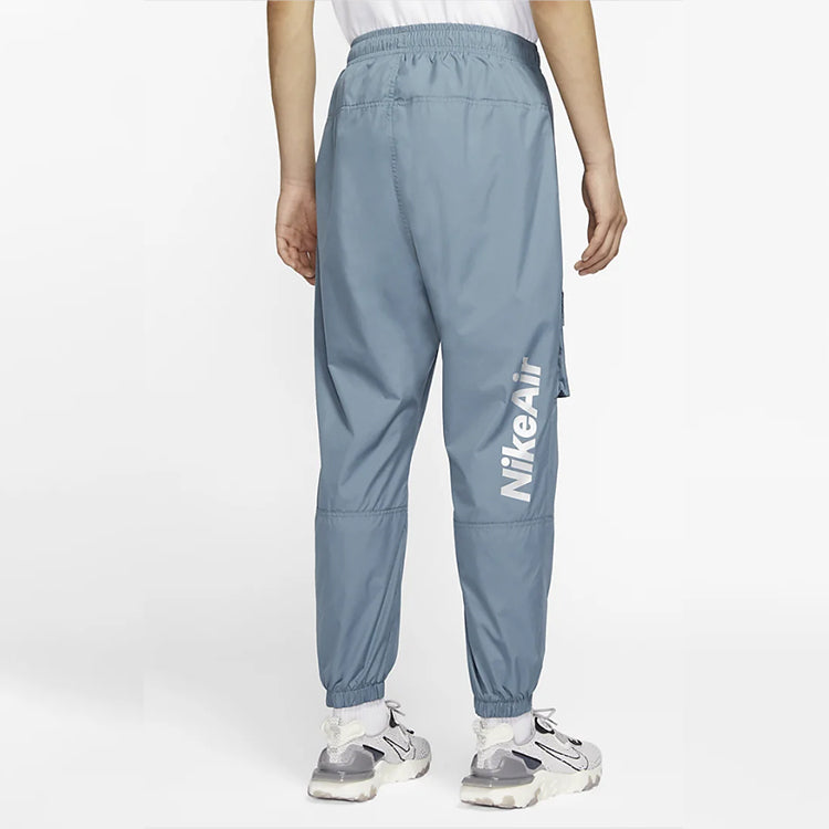 Nike Air Athleisure Casual Sports Multiple Pockets Woven Long Pants Blue CU4144-031