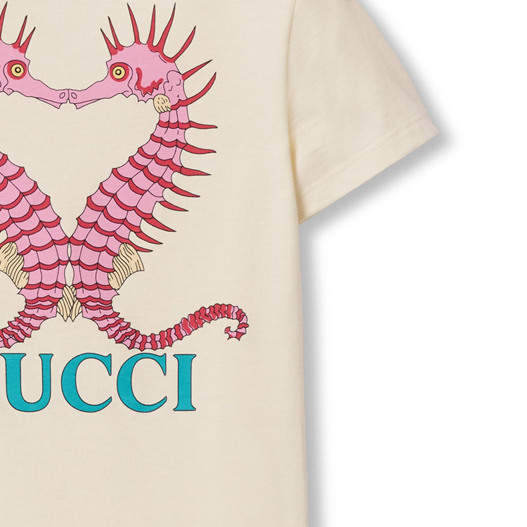 (GS) Gucci Printed Cotton T-shirt 'White' 610190-XJGJD-9779