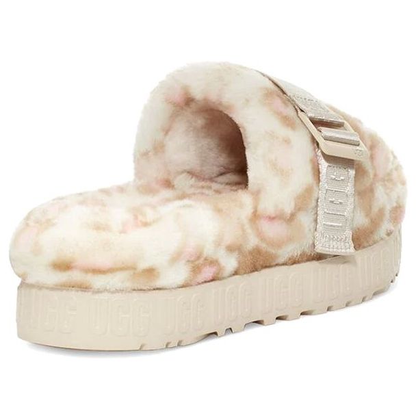 (WMNS) UGG Fluffita Panther Print Slide 'White' 1122556-WHT