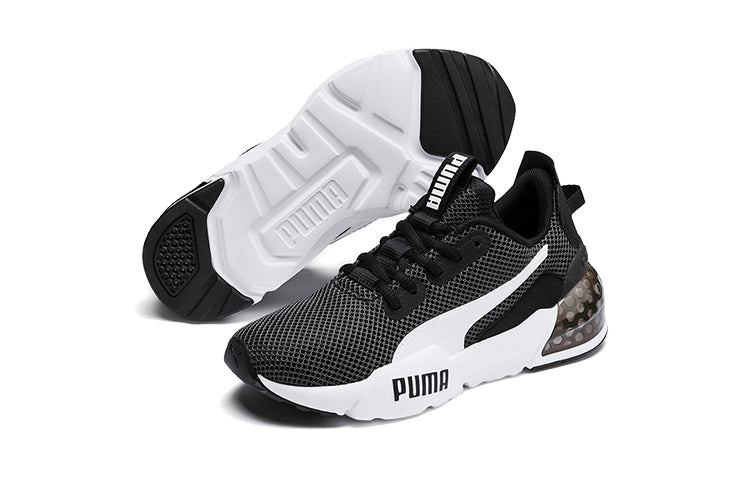 (GS) PUMA Cell Phase Low Top Running Shoes Black/White/Brown 192830-02