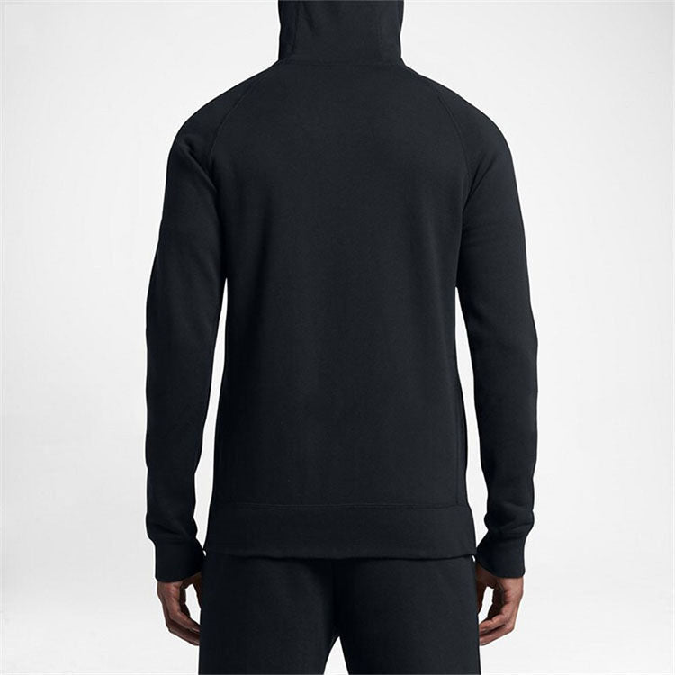 Air Jordan Embroidered Knit Hooded Jacket Men's Black AH3932-010